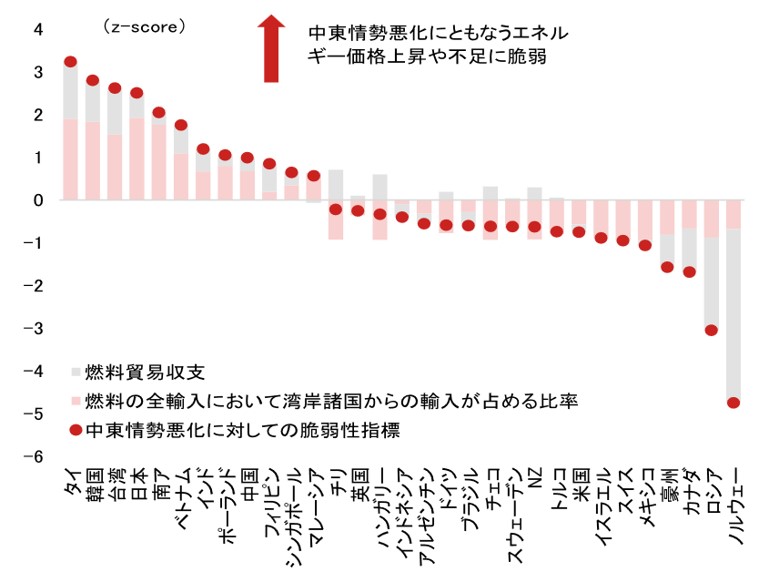 中東情勢の影響で明暗が分かれる新興国　エネルギー価格高騰に強い国と弱い国は？　野村證券・春井真也のイメージ